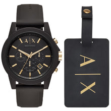 Load image into Gallery viewer, Armani Exchange AX7105 Watch &amp; Luggage Tag Gift Set