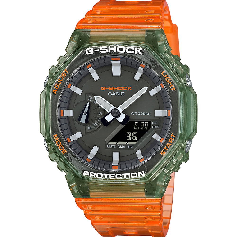 G-Shock GA2100HC-4A 'CasiOak' Orange Hidden Coast Series