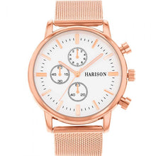 Load image into Gallery viewer, Harison Rose Mesh Mens Watch   *Imitation Sub Dials*