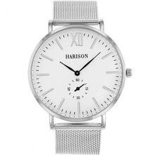 Load image into Gallery viewer, Harison SIlver Tone Mesh Mens Watch