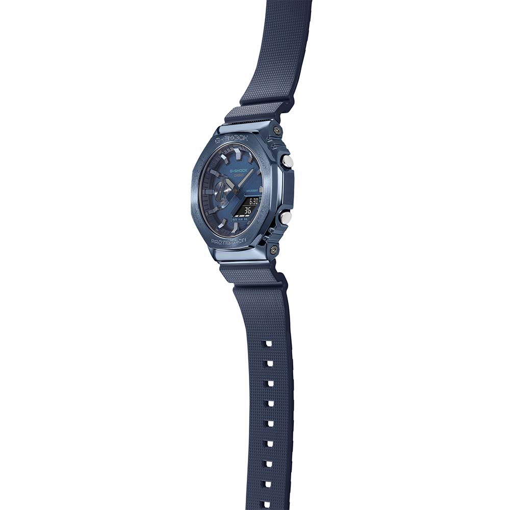 G-Shock GM2100N-2A Blue Metal Covered 'CasiOak'