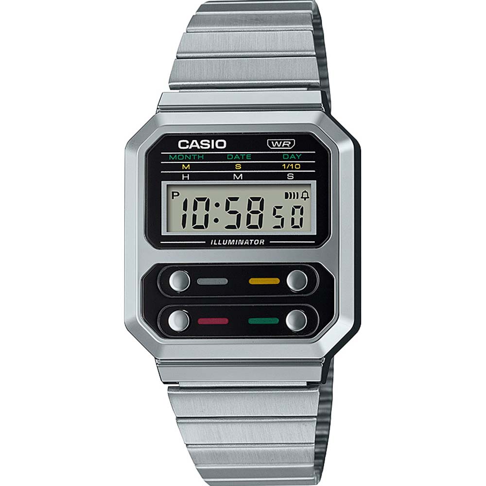 Casio Vintage A100WE-1A Silver Watch