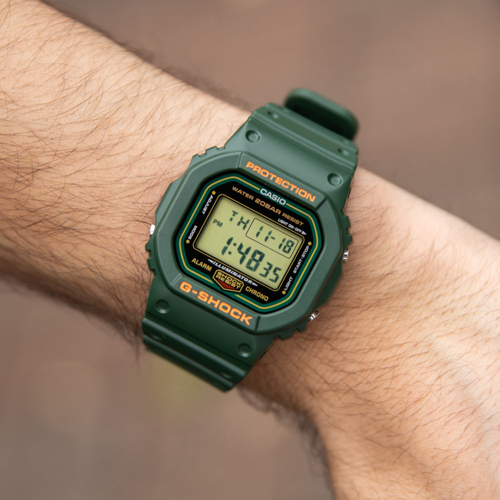 G-Shock DW5600RB-3D Green Resin Watch