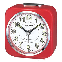 Load image into Gallery viewer, Casio Travel Alarm Clock Red TQ143-4