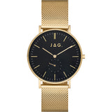 Jag BD990154G-JA10 Gold Tone Mesh Mens Watch