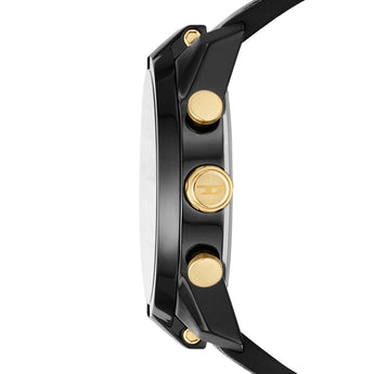 Diesel DZ4610 Split Black Silicone Mens Watch
