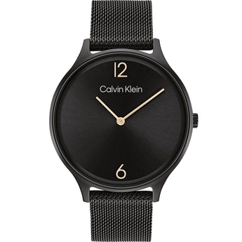 Calvin Klein 25200004 Timeless Black Mesh Womens Watch