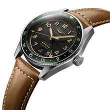 Load image into Gallery viewer, Longines Spirit Zulu Time L38124632 Automatic Brown Leather 42mm