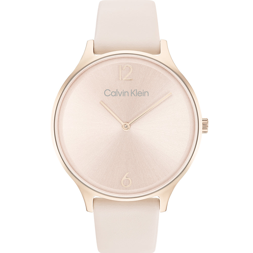 Calvin Klein 25200009 Timeless Pink Leather Womens Watch