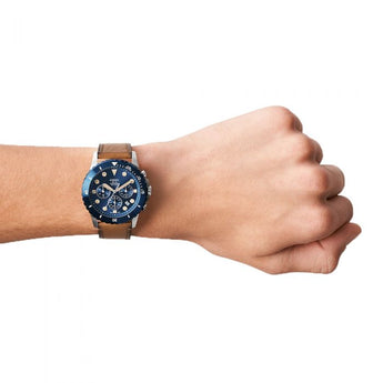 Fossil FS5914 FB-01 Brown Leather Mens Watch