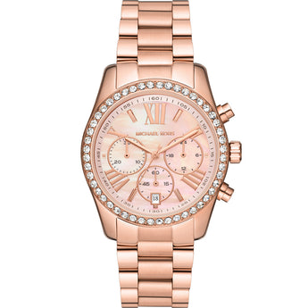 Michael Kors MK7242 Lexington Lux Rose Tone Womens Watch