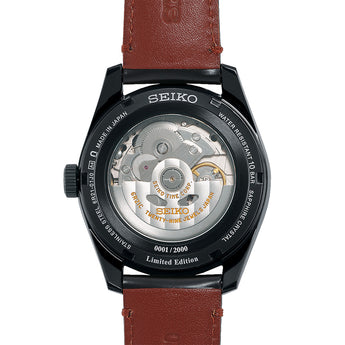 Seiko Presage SPB329J Kabuki Theme Black Leather Mens Watch Limited Edition