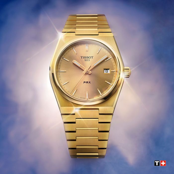 Tissot PRX T1372103302100 Gold Stainless Steel 35mm