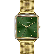 Load image into Gallery viewer, Ellis &amp; Co Carly Stainless Steel Womens Watch Green Dial
