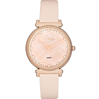 Jag J2683 Victoria Pink Leather Womens Watch