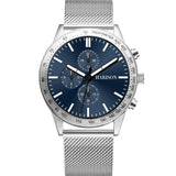 Harison Nash XM422S Stainless Steel Watch with Decorative Sub-Dials