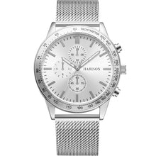 Load image into Gallery viewer, Harison Silver Stainless Steel Mesh Watch