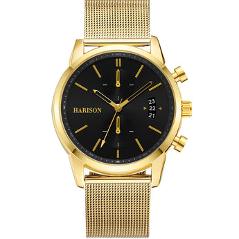 Harison Gold Watch *Imitation Sub Dial Dates