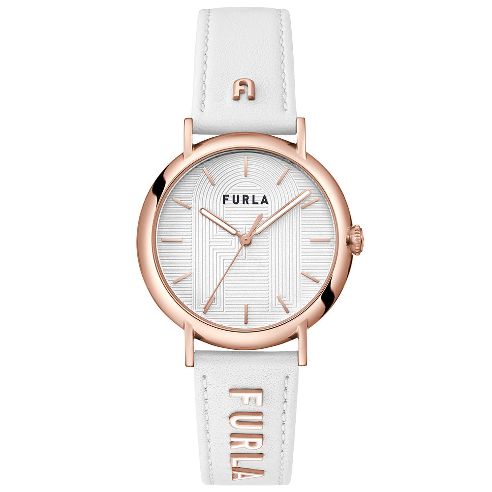 Furla WW00023021L3 Easy Shape White Leather Womens Watch