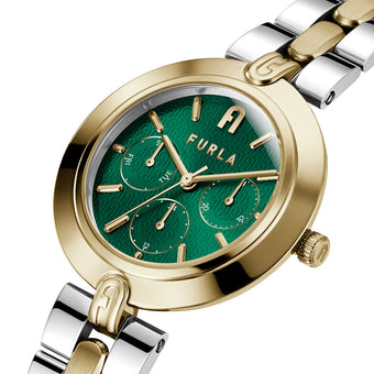 Furla WW00030008L4 Logo Link Two Tone Womens Watch