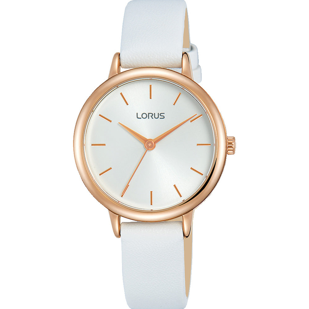 Lorus RG246NX-3 White Leather Womens Watch