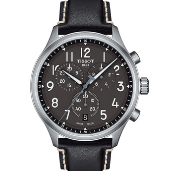 Tissot Chrono XL T1166171606200 Black Leather 45mm