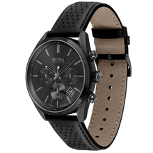 Load image into Gallery viewer, Hugo Boss 1513880 Champion Black Leather Mens Watch