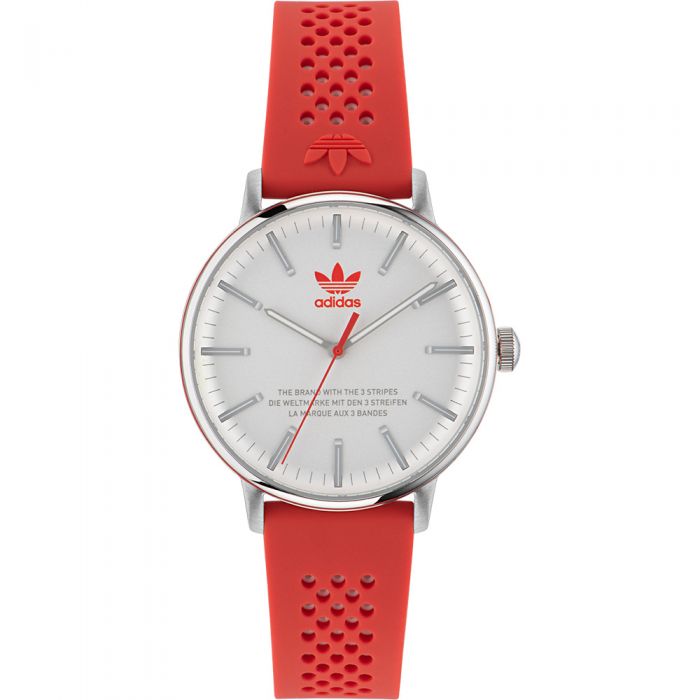 Adidas AOSY23024 Code One Red Silicone Mens Watch