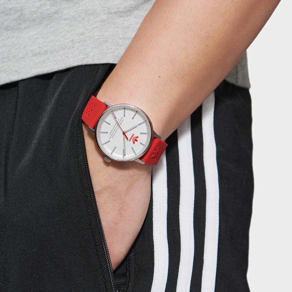 Adidas AOSY23024 Code One Red Silicone Mens Watch