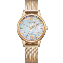 Load image into Gallery viewer, Citizen EM0892-80D Eco-Drive Mesh Womens Watch