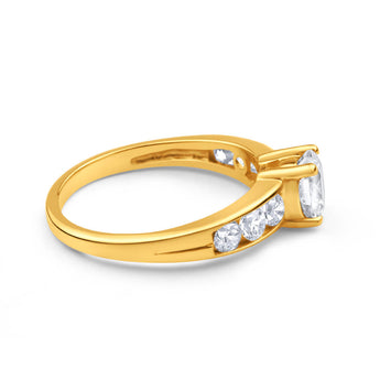 Cubic Zirconia Ring in 9ct Yellow Gold
