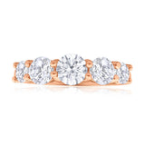 Cubic Zirconia  'Esther' Ring 9ct Rose Gold
