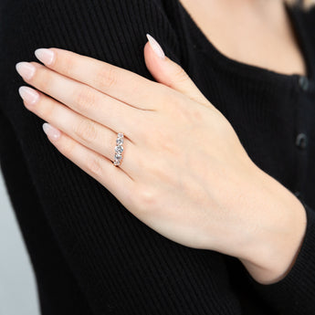 Cubic Zirconia  'Esther' Ring 9ct Rose Gold
