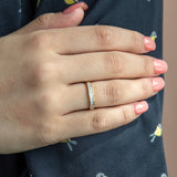 Cubic Zirconia Channel Ring in 9ct Yellow Gold