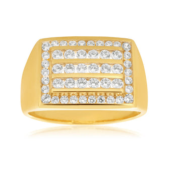 Cubic Zirconia Ring in 9ct Yellow Gold