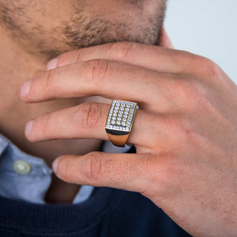 Cubic Zirconia Ring in 9ct Yellow Gold