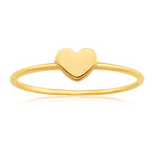 Load image into Gallery viewer, 9ct Yellow Gold Heart Shape Ring