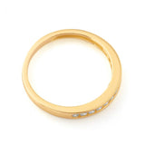 9ct Yellow Gold Brilliant Cut Zirconia Channel Set Ring