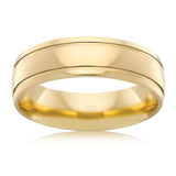 9ct Yellow Gold 6mm Half Round Ring Size U