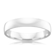 Load image into Gallery viewer, 9ct White Gold 4mm Crescent Ring. Size S
