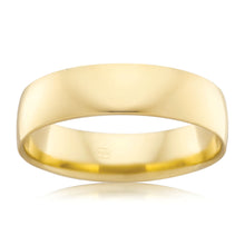 Load image into Gallery viewer, 9ct Yellow Gold 6mm Crescent Ring. Size W