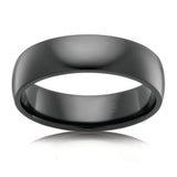 Zirconium 6mm Gents Ring Polish Finish