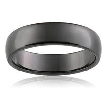 Load image into Gallery viewer, Zirconium 6mm Smooth Finish Gents Ring Size T/U/Z