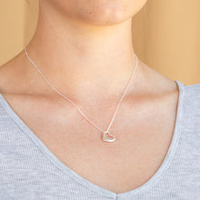 Load image into Gallery viewer, Sterling Silver Open Heart Pendant With 45cm Chain