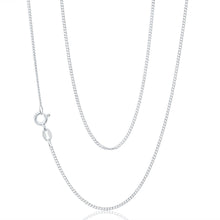 Load image into Gallery viewer, Sterling Silver Curb Dicut 40 Gauge 45cm Chain