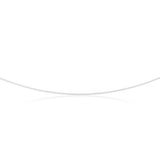 Sterling Silver Curb Dicut 40 Gauge 45cm Chain
