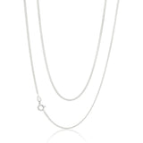 Sterling Silver 50 Gauge Curb Dicut Chain 55cm