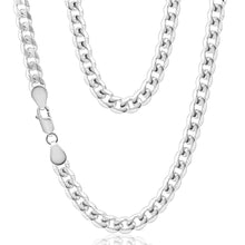 Load image into Gallery viewer, Sterling Silver 55cm 200 Gauge Bevelled Curb Chain