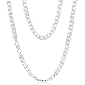 Sterling Silver Curb 150 Gauge 55cm Chain
