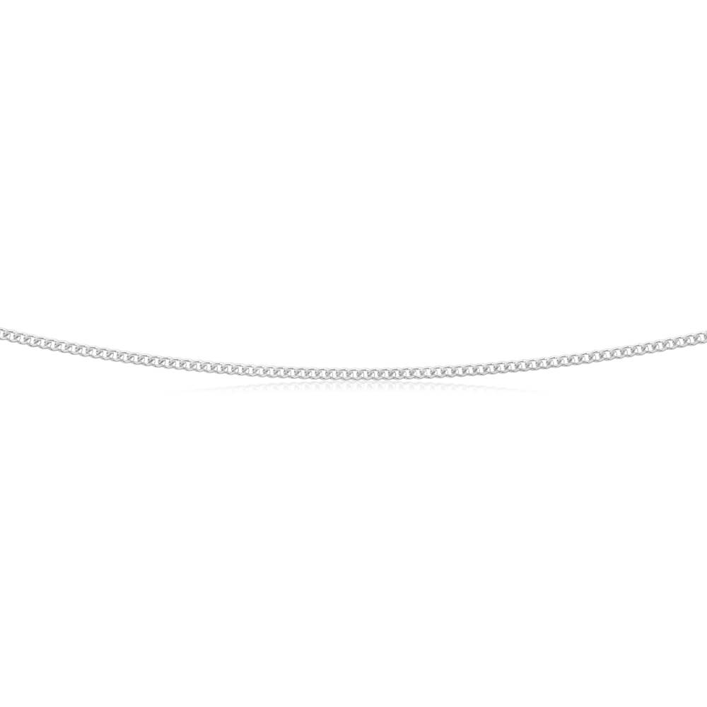 Sterling Silver 50cm 40 Gauge Dicut Curb Chain